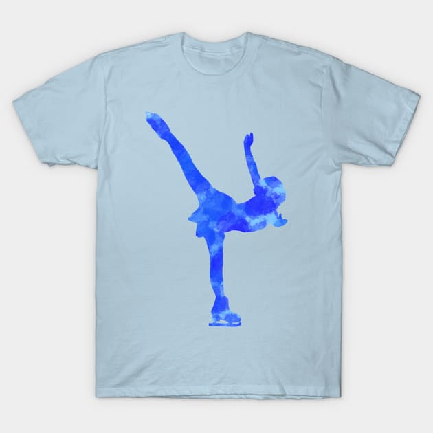 Figure skating (spiral) T-Shirt by Becky-Marie